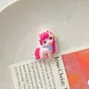 Desenho Animado Fofo Resina Pônei Voador Mini Simulação Grampo de Cabelo DIY Acessórios de Cola de Creme Decoração de Capa de Celular