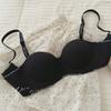 Exportación Transfronteriza Ropa Interior Sin Costuras para Mujeres con Pecho Pequeño, Push-Up y Engrosada, Sin Aros, Sujetador Anti-Caída para Pecho Plano