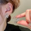 Aretes Dulces de Perlas con Copos de Nieve para Otoño e Invierno, Moda Suave de Perlas, Aretes de Diseño Único, Aretes Exquisitos