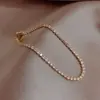 Pulsera de diamantes de zirconia ultrabrillante más vendida, nueva pulsera fina de plata estilo Ins primavera/verano para mujer, joyería versátil de nicho para el día a día