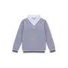 Ropa de Jardín de Infancia Británica Ropa de Primavera y Otoño Traje Azul de Tres Piezas Ropa de Béisbol de Algodón Ropa de Clase para Estudiantes de Primaria Uniformes Escolares Deportivos
