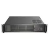 Chasis 2U ultradelgado con profundidad de ventilador de 450 mm placa grande ATX fuente de alimentación para múltiples discos duros soporta tarjeta gráfica de altura completa enchufable horizontalmente