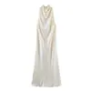 Vestido Midi de Tirantes para Mujer Estilo Europeo y Americano Primavera 2026 12265 Color de la Foto Mezcla de Fibras Sintéticas Corte Holgado