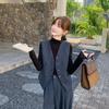 Colete de Terno Estilo Old Money para Mulheres no Início do Outono Novo Estilo Coreano Roupa de Trabalho Calça Wide-Leg Conjunto de Duas Peças