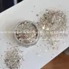 Joias de Lantejoulas Polarizadas para Nail Art Pó Opalino Aurora Ultra Fino Celebridade da Internet Fantasia Brilho Fino Brocado de Nuvem Polarizado Decoração com Pó de Glitter