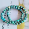 Pulsera de Piedra Ojo de Gato de 8 mm con Diseño Bicolor Graduado Transparente Hielo, Pulsera de Piedra Shoushan con Cuentas de Vidrio, Joyería Suave que se Envuelve Alrededor del Dedo