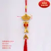 Enfeites Festivos com Toque de Luxo, Novas Sacolas da Sorte Estilo Chinês, Decorações de Ano Novo com Amendoins, Símbolos de Fortuna para Sala de Estar, Enfeites de Vasos para Atrair Riqueza