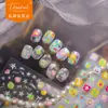 Pegatinas para Uñas Tomoni Shell Light 2025 Nuevas Pequeñas Frescas Hielo Transparente Pegatinas para Uñas Coloridas Fruta Material