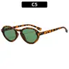 Nuevas Gafas de Sol Ovaladas de Moda Tendencia Estilo Callejero, Moda Europea y Americana Versátiles Protección Solar para Exteriores Gafas de Sol Casuales Transfronterizas