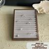Caja de Joyería de Madera Sixi Portátil para Viaje de Madera con Exhibidor de Vidrio Almacenamiento de Pulseras Caja de Almacenamiento de Joyería Almacenamiento Portátil
