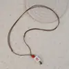 Colar Trançado de Cerâmica Jingdezhen para Mulheres, Estilo Retrô, Corrente para Clavícula Mahjong Novo Estilo Chinês, Cordão Acessório de Tendência Nacional de Luxo Leve