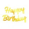 Banderín de cumpleaños, tema de fiesta de cumpleaños, banderín decorativo de letras con purpurina, decoración de cumpleaños