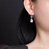 Pendientes de plata de ley S925 con forma de ciervo, con perlas de agua dulce, estilo vintage, con flores de ciruelo antiguas, con cuentas redondas, estilo chino, con patrón nacional, gancho para la oreja.