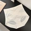 Ropa Interior Fina Sin Costuras 10A para Mujer Cintura Alta Control de Vientre Cruzado Bragas para Mujer Melocotón Algodón Puro Entrepierna Extendida Antibacteriano
