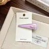 Pinza para el Cabello de Aleación Rosa Dulce con Letra Coreana Pinza de Pato Linda Versátil Pinza para Flequillo Accesorios para el Cabello Tocado