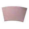 Mantel individual en forma de abanico de cuero PU con patrón de espiga, impermeable, a prueba de aceite, aislante térmico para mesas, para hoteles, restaurantes y uso doméstico, fácil de limpiar