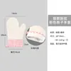 Luvas de Silicone de Cozinha Anti-Escaldamento Forno Algodão Espessado e Estendido Assar Doméstico Forno de Micro-ondas Luvas de Isolamento de Silicone
