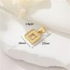 Colgante de collar con espejo de panal CNC fotosensible para personas mayores con trébol de cuatro hojas geométrico creativo, accesorios de bricolaje