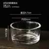 Porta-Velas de Vidro Transparente de Quatro Pontos Moderno Minimalista Estilo Europeu para Decoração de Jantar Romântico à Luz de Velas e Adereços de Fotografia