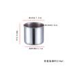 Taza de Acero Inoxidable de Boca Pequeña Taza de Boca de Ajuste Mecánico Sin Asa Pájaros 3cm Mini Taza 7cm Taza de Boca Pequeña Taza de Una Sola Capa