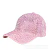 Gorra de moda de primavera estilo coreano para mujer con pedrería, elegante y versátil, llena de pedrería, gorra de béisbol colorida deslumbrante para parejas