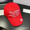 Gorra de Béisbol Bordada Azul Lago para Mujer con Visera Ancha, Hace que la Cara Parezca Más Pequeña, Adecuada para Cabeza de Gran Circunferencia, Gorra Adorable de Pico de Pato, Nuevo Modelo 2026