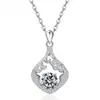 Colgante de Plata de Ley S925 con Diamantes Completos Estilo Ins Transfronterizo Europeo y Americano Collar de Gota de Agua con Doce Piedras de Nacimiento para Mujer Amazon