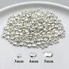 Ouro Real 18K Banhado Ouro Branco Prata Grossa Cor-Preservante Contas de Ábaco Contas Espaçadoras Contas de Disco Voador Pingente Pingente Acessórios para Joias DIY