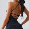 Sujetador de Yoga Fitness Europeo y Americano Transfronterizo Top para Mujer con Almohadilla en el Pecho Chaleco sin Mangas Adelgazante de Secado Rápido Ajustado Hermosa Espalda Deportes