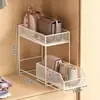 Organizador de almacenamiento de bolsas, estante con paneles divisores, vitrina, estante de múltiples niveles extraíble para ahorrar espacio para armario