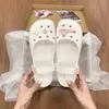 Zuecos de Dibujos Animados Eva para Mujer, Accesorios de Verano DIY, Sandalias Cerradas Antideslizantes, Para Casa y Exteriores, Zapatos de Playa Ultracómodos