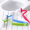 Baño Mango Largo Hogar Inodoro Cepillo para Inodoro Cepillo de Limpieza Extendido Plástico Ángulo Muerto Lado Interior Curvo Cepillo