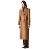 Forro 100 Cachemira Ropa Exterior para Mujer Largo 2025 Invierno Nuevo Recto 101801 Hombro Derecho Ropa Exterior de Lana