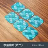 Porta-copos, Tapete de Chá em Tecido Yunjin, Tapete Seco para Chá com Isolamento Térmico, Acessórios para Conjunto de Chá de Loja de Chá Bordado Estilo Japonês