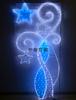 Lámpara LED de modelado de cinco estrellas para exteriores espiga de trigo nudo chino colgante poste de farola lámpara decorativa festival farola festival