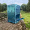 Estufa Cuadrada para Leña Mini Barbacoa BBQ Acero Inoxidable Estufa para Leña Parrilla Barbacoa Camping Picnic Parrilla Barbacoa Plegable