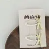 Novo Par de Presilhas de Cabelo Infantil com Laço de Fita Fina Cor Macaron, Tiara, Presilha de Montagem Dupla, Presilha Lateral, Presilha BB, Elástico