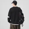 Ropa para Hombre Fengshe / Marca de Moda Sudadera Versátil Holgada de Cuello Redondo de Peso Pesado 300G para Hombre, Nuevo Top con Parches de Invierno/Otoño