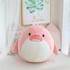 Boneca tubarão redonda fofa de rabisco, boneca tubarão para dormir infantil, travesseiro tubarão bebê transfronteiriço Amazon