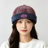 Chapéu docker de ganga bordado com letra retro japonês para mulheres, versátil e afina o rosto, chapéu casual hip-hop de rua para homens