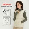 Chaleco Ligero de Plumas Planas para Mujer Nuevo Invierno 2026, Chaleco Interior de Corte Ajustado con 90% de plumón de pato blanco