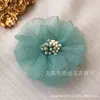 En stock seersucker flor diy hecho a mano estilo coreano 5cm tocado corsage decoración accesorios de ropa flor de hilo accesorios de joyería