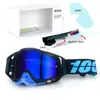 Set de Casco de Motocicleta Clásico en Stock, Gafas Todoterreno, Gafas de Exterior a Prueba de Viento, Gafas de Esquí UV, Gafas de Montar