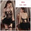 Lencería Erótica para Mujer Guiruo Escote en V Profundo con Aros Estilo Deseo Puro Conjunto de Camisón Uniforme Sexy Provocativo G5154