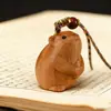 Ciprés Zodiaco Dibujos Animados Pareja de Madera Cadena para Teléfono Bolso Colgante Llavero Atracción Turística Puesto Accesorios Fabricante Mayorista
