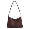 Bolso Retro de Gran Capacidad para el Hombro Otoño/Invierno Lujo Ligero de Gama Alta Nicho Gamuza Melanoides Bolso Hobo de Hombro