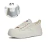 Zapatos Blancos de Lona para Mujer 2026 Otoño Nuevos Casuales de Moda Zapatos de Suela Gruesa Zapatos Estilo Universitario Zapatos de Mujer Dropshipping
