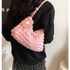 Bolso de Primavera 2025 Nuevo Estilo Bolso de Mujer Ins Hombro Bolso Axilar Casual Moda Trendy de Mano Color Sólido Bolso Tote