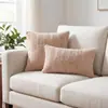 Xu Ai Terciopelo de Conejo de Imitación Doble Cara Corte de Grano de Maíz Terciopelo Funda de Cojín para Almohada Sala de Estar Sofá Funda de Cojín Suave y Esponjosa