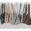 Elegante y moderna bolsa cruzada pequeña con estampado de leopardo y cremallera, bolsa de hombro grande para compras, bolso de lona de moda para mujer, moderno al por mayor